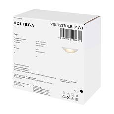 Встраиваемый светильник Voltega Грейв / Grave VGL7237DLB-01W1 3