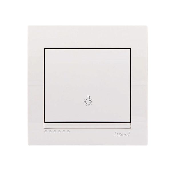 Кнопка таймера Lezard Deriy белый 702-0202-102 Фото № 1