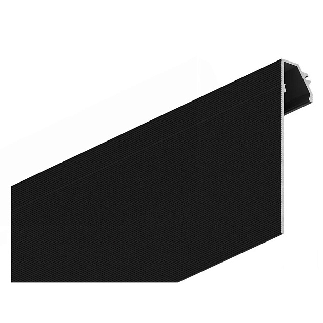Теневой напольный плинтус FerGipps черный ПП 90 УТ000002532 Фото № 1
