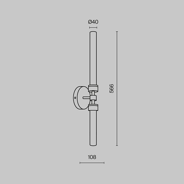 Подсветка для зеркал Maytoni Stelo MOD116WL-L7BS3K Фото № 2