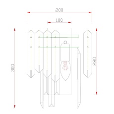 Настенный светильник Garda Decor 62GDM-81006 1