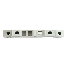 Концевой стопор (ограничитель) на DIN рейку для ЗНИ, серый LD590 49263 3