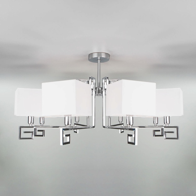 Потолочная люстра Eurosvet Alma 60115/8 хром изображение 2 Потолочная люстра Eurosvet Alma 60115/8 хром Фото № 2