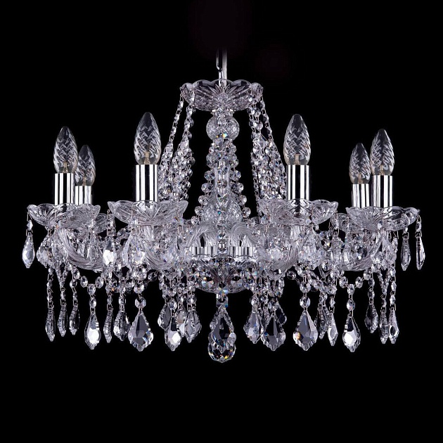 Подвесная люстра Bohemia Ivele 1413/8/200 Ni Leafs изображение 1 Подвесная люстра Bohemia Ivele 1413/8/200 Ni Leafs Фото № 1