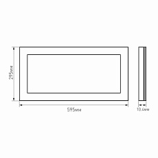 Светодиодная панель Arlight IM-300x600A-18W Day White 023151(1) 2