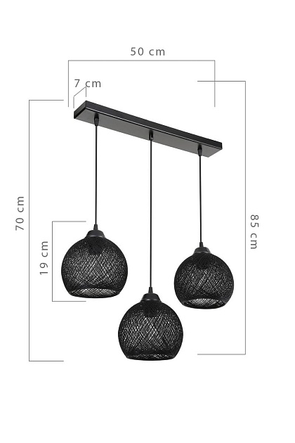 Подвесная люстра Toplight Lizbeth TL1612L-03BK изображение 4 Подвесная люстра Toplight Lizbeth TL1612L-03BK Фото № 4