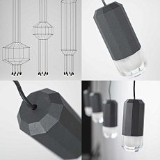 Подвесной светильник Imperium Loft Via Wireflow Polyhedral 2 Lineal Pendant Light 152907-22 5
