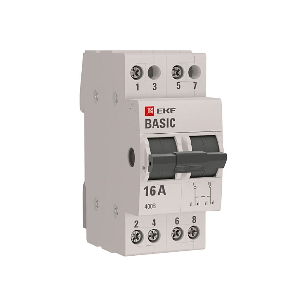 Трехпозиционный переключатель 2P 16А EKF Basic tps-2-16 Фото № 1