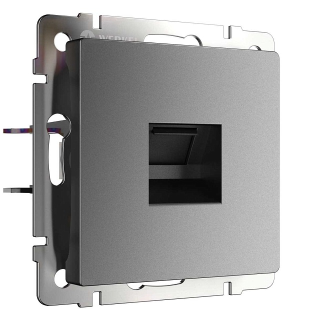 Розетка Ethernet RJ-45 Werkel графит W1181064 4690389194474 изображение 1 Розетка Ethernet RJ-45 Werkel графит W1181064 4690389194474 Фото № 1
