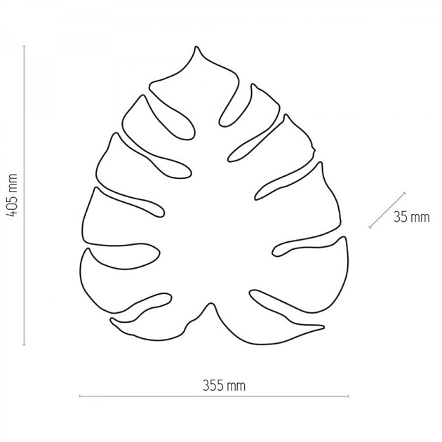 Настенный светильник TK Lighting 1355 Monstera Gold Фото № 2