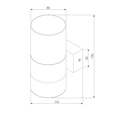 Настенный светодиодный светильник Eurosvet Watford 40021/1 LED чёрный/прозрачный 3