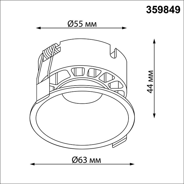 Встраиваемый светильник Novotech NOVA 359849 Фото № 6