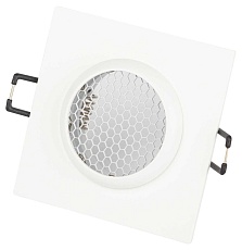Светильник встраиваемый алюминиевый ЭРА KL110 WH под лампу MR16 GU5.3 белый матовый Б0061529 5