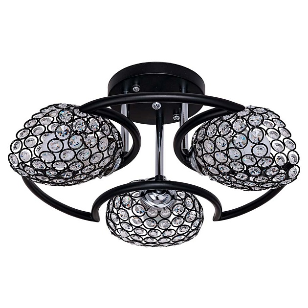 Потолочная люстра ЭкономСвет 33916/3BK+CR BK+CL Фото № 1