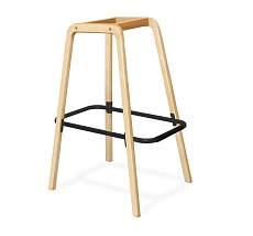 Барный стул Sheffilton SHT-ST31-C4/S94 Аквамарин/прозрачный лак/черный 5863251301 1