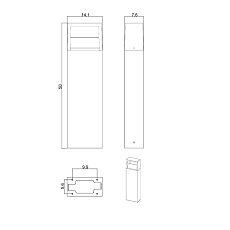 Уличный светодиодный светильник Arte Lamp Liverpool A1326PA-1BK 1