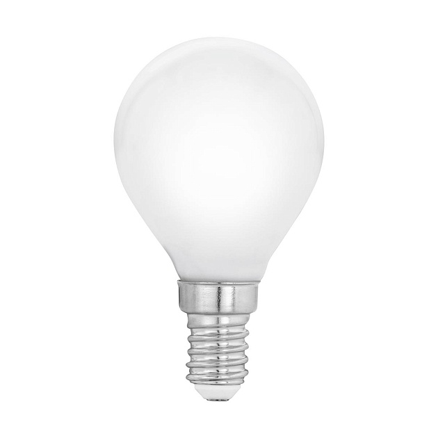 Лампа светодиодная филаментная Eglo E14 4W 2700K матовая 11604 фото 
