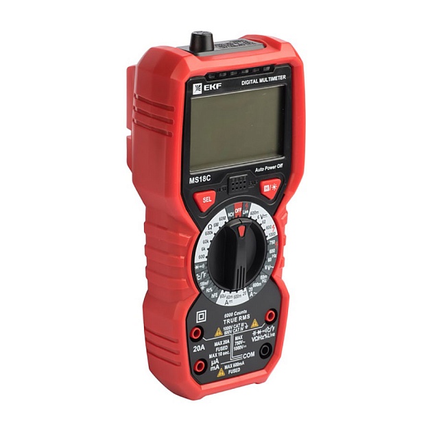 Мультиметр цифровой MS18C EKF Expert In-180701-pm18C Фото № 1