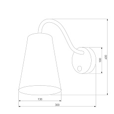 Бра TK Lighting 3240 Wire Silver 1