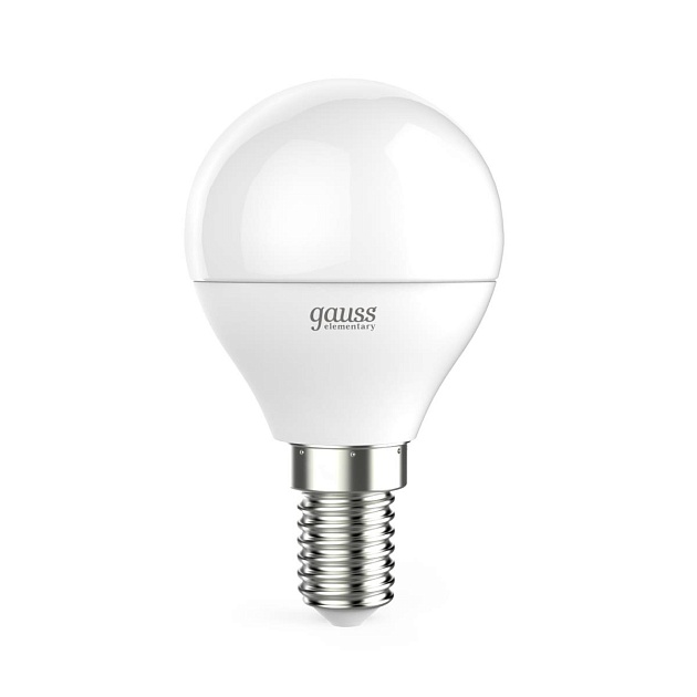 Лампа светодиодная Gauss E14 10W 6500K матовая 53130 Фото № 1