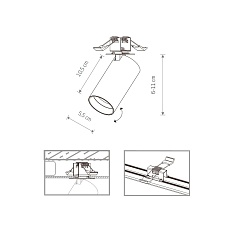 Встраиваемый спот Nowodvorski Mono Surface 7688 1