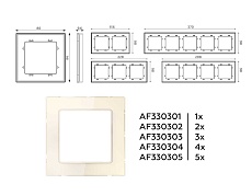 Рамка AMBRELLA VOLT AF330305 1