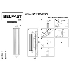 Настенный светильник Belfast Pennington 602W-2 CR 1