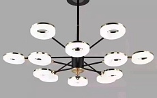 Люстра подвесная Alfa Light F3824-19 BK LED 2 COLOUR