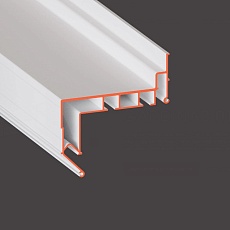 Профиль Flexy GARDINA2 01 для изготовления скрытых карнизных ниш 40 GARDINA2 01 9016