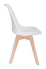 Кухонный стул AksHome Bliss белый, пластик + экокожа 35252 4