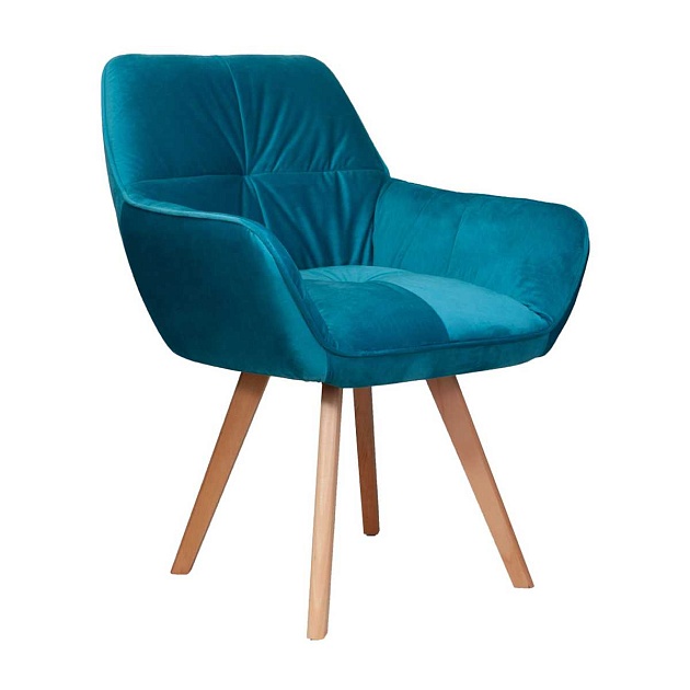 Кресло AksHome Soft бирюзовый, велюр 64743 изображение 1 Кресло AksHome Soft бирюзовый, велюр 64743 Фото № 1