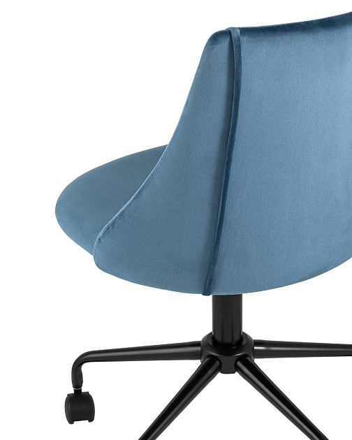 Поворотное кресло Stool Group Сиана велюр синий CIAN BLUE Фото № 6