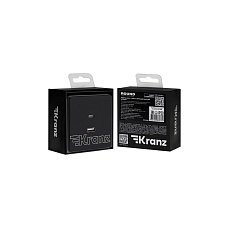 Розетка ROUND USB-A+Type-C 3А с функцией быстрой зарядки оникс KRANZ KR-78-0734-3 1
