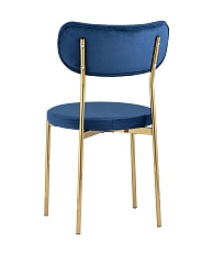 Кухонный стул Stool Group Барбара велюр синий золотые ножки DC-09040A HLR-64 3