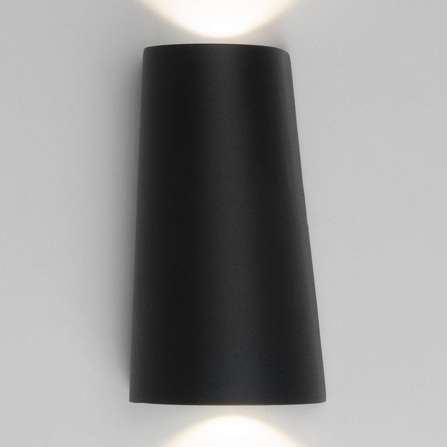 Уличный настенный светодиодный светильник Elektrostandard 1525 Techno LED чёрный a048180 фото 3