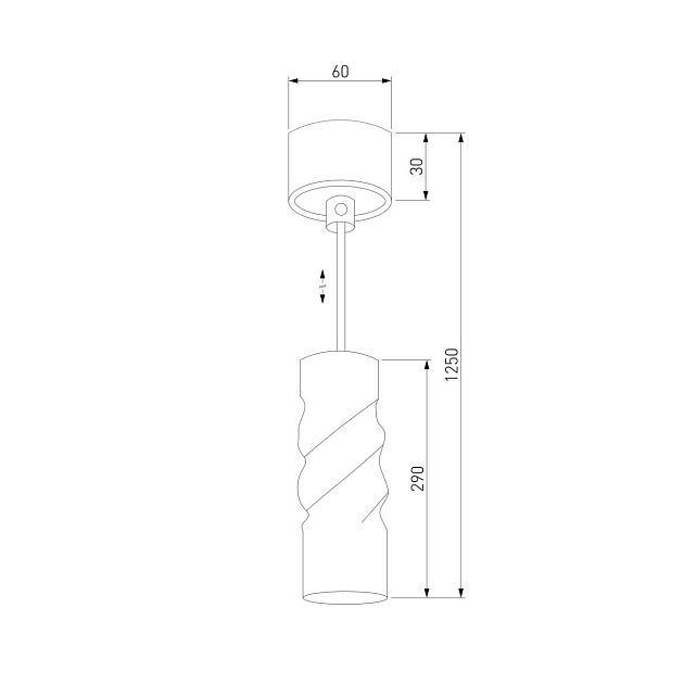 Подвесной светодиодный светильник Eurosvet Scroll 50136/1 LED белый фото 2