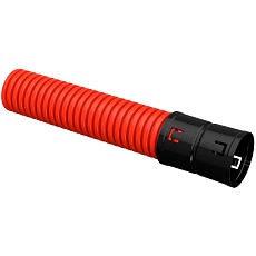 ELASTA Труба гофрированная двустенная ПНД d=63мм красная (25м) IEK EA-TG22-2-2-2-063-025-K04