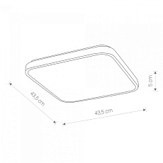 Потолочный светодиодный светильник Nowodvorski Agnes Square Led 8137 1