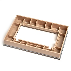 Рамка 2-постовая без перемычки Stekker Катрин золото GFR00-7012-08 49042 1