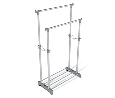 Гардеробная вешалка Sheffilton CH-4149 т.серый/св.серый/хром 9614162401 1