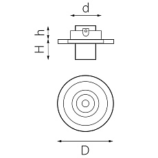 Комплект из светильника и рамки Lightstar Intero Tubo (217616+217162) i616162 1