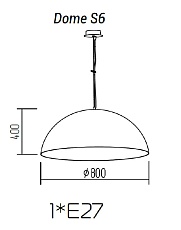 Подвесной светильник TopDecor Dome S6 11 1