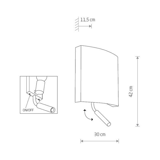 Настенный светильник Nowodvorski Borde II 7987 Фото № 2