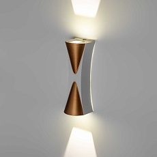 Уличный накладной светильник ЭРА WL43 WH+GD Б0054423 3