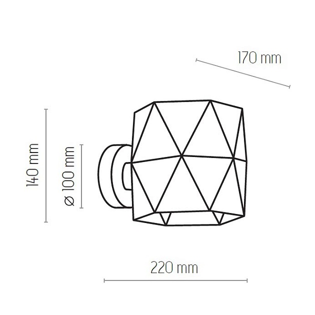 Бра TK Lighting 1040 Siro Black Gold Фото № 2