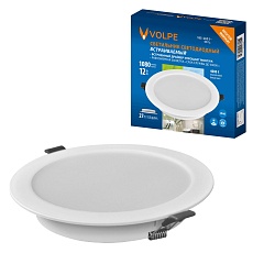 Встраиваемый светодиодный светильник Volpe ULM-Q237 12W/4000K WHITE UL-00013161 2