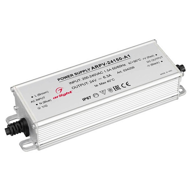 Блок питания Arlight ARPV-24150-A1 24V 6.25A 150W 034209 Фото № 1