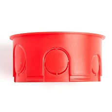 Коробка монтажная для сплошных стен, с крышкой, D80*40мм Stekker EBX30-01-1-20-80, красный 49003 3