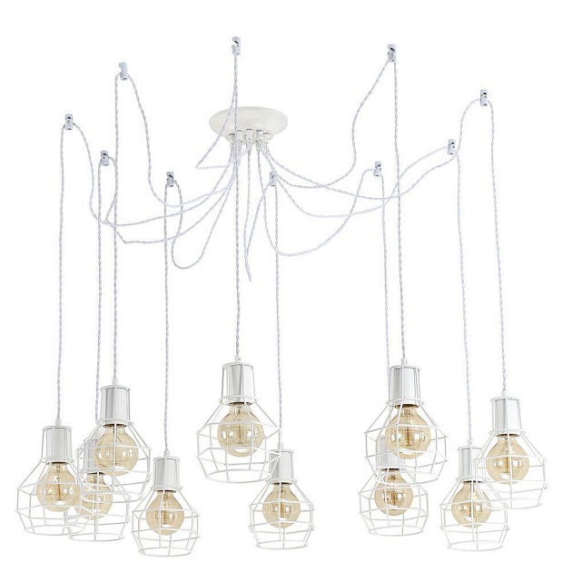 Подвесная люстра Arte Lamp A9182SP-10WH изображение 5 Подвесная люстра Arte Lamp A9182SP-10WH Фото № 5