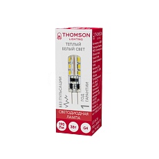 Лампа светодиодная Thomson G4 3W 3000K прозрачная TH-B4222 3